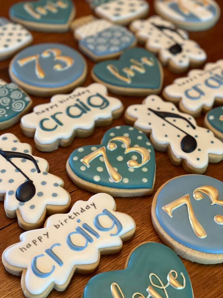 Theme Cookies w/Gold Accents